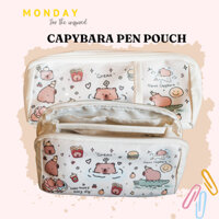 Hộp bút Capybara cỡ lớn,Hộp bút cỡ lớn,hộp bút học sinh,hộp đựng đồ dễ thương,capybara