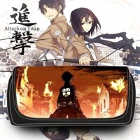 Hộp bút chì Attack on Titan, hộp văn phòng phẩm có khóa kéo đôi, dung tích lớn cho nam và nữ, túi văn phòng phẩm cho học sinh