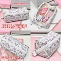 Hộp bút chì bán chạy cho sinh viên, bộ sưu tập phong cách INS, túi lưu trữ văn phòng phẩm dung tích lớn, túi bút đa chức năng KT Cat