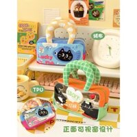 Hộp bút chì lớn Hakimi lớp 3-2 phổ biến cho học sinh, hộp văn phòng phẩm cho bé gái, hộp bút chì phong cách Ins cao cấp cho bé trai, học sinh trung học