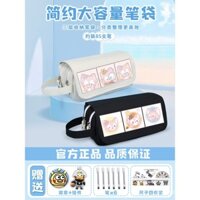 Hộp bút chì lớn hợp tác Lina Bell cho bé gái, túi văn phòng phẩm trẻ em giá trị cao, hộp bút chì