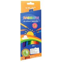 Hộp Bút Chì Màu Gỗ 12 Màu Có Chuốt - Rainbowl - Y-Plus PC110402-RB