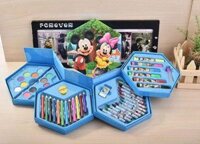 Hộp bút chì màu xoay 4 tầng 46 món cho bé