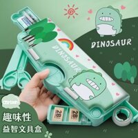 Hộp Bút Chì Thông Minh Tích Hợp Tiện Dụng Cho Học Sinh Tiểu Học 2024 Hộp Bút Chì Hoạt Hình Mới Hai Lớp Sáng Tạo Đơn Giản