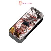 Hộp bút chì WALLERAB, Đồ dùng học tập hai lớp Bút chì Nezha, Hộp bút chống thấm nước mát mẻ phổ biến dành cho bé gái bé trai