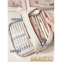 Hộp bút cho bé gái 2024 mới, hộp bút lớn cho học sinh trung học, học sinh nữ cao cấp, thẩm mỹ cao, đơn giản