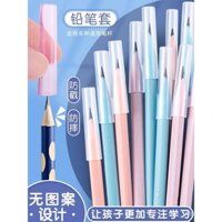 Hộp bút cho học sinh tiểu học, nắp bút trong suốt, nắp bút mẫu giáo, hộp bút bảo vệ hình tam giác, mở rộng bút đa năng