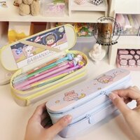 Hộp bút đa năng 2 tầng cô gái dễ thương