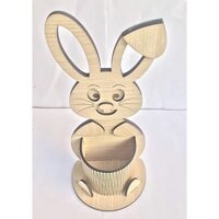 Hộp bút để bàn hình con thỏ có khay để bút viết, thích hợp làm quà tặng, trang trí decore bàn học bàn làm việc