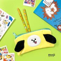 Hộp bút idol BTS cartoon face CHIMMY JIMIN lông xù 9x20