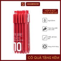 Hộp Bút Kaco PURE 10 Chiếc Cao cấp màu Đỏ
