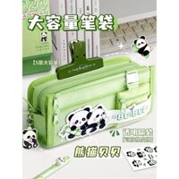 Hộp bút Kapibala cho bé gái 2024, hộp văn phòng phẩm sáng tạo giá trị cao, hộp bút lớn cho học sinh tiểu học, túi bút đa chức năng cho bé trai, túi bút dễ thương nhiều lớp cho học sinh trung học