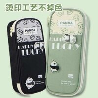 hộp bút khoá to hộp bút nhiều ngăn Túi đựng bút gấu trúc hộp bút chì hoạt hình giá trị cao hộp đựng văn phòng phẩm học sinh tiểu học đáng yêu hộp đựng văn phòng phẩm cho bé gái vải bố dung tích lớn