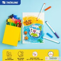 Hộp Bút Lông 36 Màu Fiber Pen Washable - Nét Mảnh Nét To - Colokit SWM-C006-KM / TL