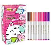 Hộp Bút Lông 36 Màu Fiber Pen Washable - Nét Mảnh Nét To - Colokit SWM-C006 Mẫu Bao Bì Giao Ngẫu Nhiên