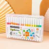 Hộp Bút Màu Acrylic Marker Cao Cấp Màu Sắc Tươi Sáng Vẽ Trên Nhiều Chất Liệu 24 màu - Bút Lông Màu