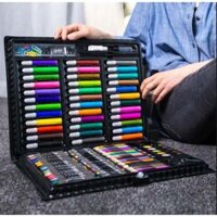 Hộp bút màu to 150  chi tiết gồm cả sáp, chì, nước, dạ cực đẹp