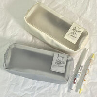 Hộp bút PVC bán trong suốt phong cách Nhật Bản, giá trị cao, dung tích lớn cho sinh viên, hộp văn phòng phẩm thời trang hai lớp phiên bản Hàn Quốc, túi lưu trữ XSLT