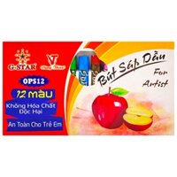 Hộp Bút Sáp Dầu 12 Màu Gstar OPS12