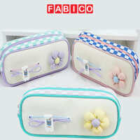 Hộp Bút Túi Đựng Bút Học Sinh Vải Canvas Họa Tiết Dễ Thương SHU 7910 - Bóp Viết Sức Chứa Lớn Chống Nước, Đa Năng