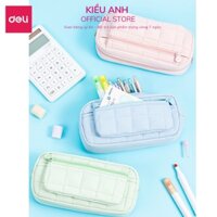 Hộp Bút Túi Đựng Bút Vải Cotton Pastel Xinh Xắn Có Quai Deli-VPP Kiều Anh