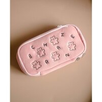 Hộp Bút Vải Hồng Dễ Thương Đựng Bút, Đồ Dùng Học Tập