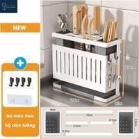 Hộp cài dao kéo đựng đũa Pehouse đa năng dán tường chất liệu kim loại sơn tĩnh điện sang trọng