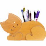 Hộp cắm bút gỗ mèo Nhatvywood HV-03
