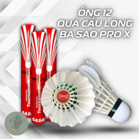 Hộp Cầu Lông Ba Sao PRO-X | Vỏ màu Đỏ/Trắng (New 2025) – 12 Quả chơi trong nhà