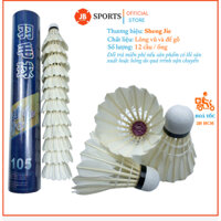 Hộp Cầu Lông Đế Gỗ XD105 (12 Quả), Ống Cầu Lông Vịt, Trái Cầu Lông Vũ Trắng, Quả Cầu Lông Vịt Thi Đấu Và Luyện Tập