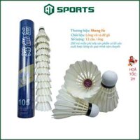 Hộp Cầu Lông Đế Gỗ XD105 (12 Quả) - Ống Cầu Lông Vịt, Trái Cầu Lông Vũ Trắng, Quả Cầu Lông Vịt Thi Đấu Và Luyện Tập