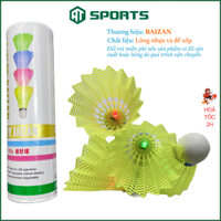 Hộp Cầu Lông Nhựa Đế Xốp Có Đèn Led - Ống Cầu Lông Nhựa - Trái Cầu Lông Nhựa Vàng - Quả Cầu Lông Thi Đấu Và Luyện Tập