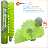 Hộp Cầu Lông Nhựa Đế Xốp XD110, Ống Cầu Nhựa, Trái Cầu Lông Nhựa Vàng, Quả Cầu Lông Luyện Tập