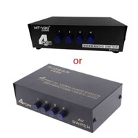 Hộp chia 4 cổng AV Audio Video RCA 4 đầu vào 1 cổng ra
