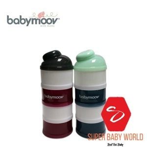 Hộp chia sữa 4 tầng màu đỏ Babymoov (BM14739/BM14740/BM00923/BM01118)