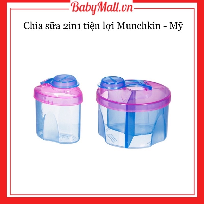 Hộp chia sữa Munchkin MK80103 (3 ngăn và bình chứa nhỏ)
