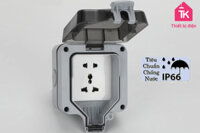 Hộp Chống Nước Che Mưa Cho Công Tắc Ổ Cắm Điện Tiêu Chuẩn IP66 Vuông TENKO TK-IP66-18