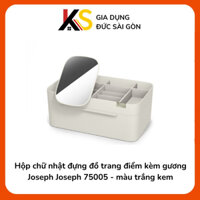 Hộp chữ nhật đựng đồ trang điểm kèm gương Joseph Joseph 75005 - màu trắng kem