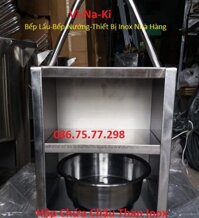 Hộp chứa chậu than inox,Thùng đựng than hoa bếp nướng giá rẻ, bền,đẹp