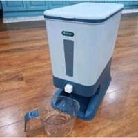 Hộp chứa gạo 20kg thùng đựng gạo phòng bếp thông minh hokori lấy gạo tự động có cốc đong gạo kẻ vạch