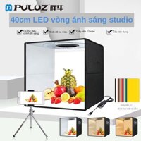 Hộp chụp sản phẩm 40x40x40cm có đèn led, có thể điều chỉnh màu sắc+ tặng kèm 6 màu nền