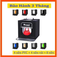 Hộp Chụp Sản Phẩm 62x62cm (Đã có LED và DIM điều chỉnh độ sáng) 4 phông nền PVC+ thêm 4 phông nền bằng vải