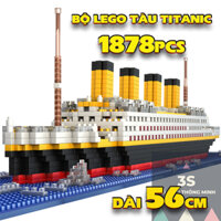 [HỘP-CÓ SẴN] Đồ chơi lắp ráp sáng tạo bé trai, mô hình lego tàu Titanic
