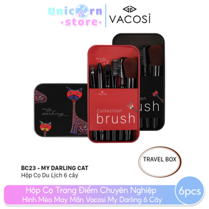Hộp cọ trang điểm Vacosi ( 6 cây)