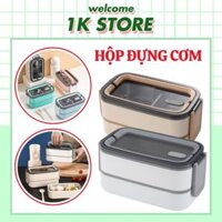 Hộp Cơm 2 Tầng Giữ Nhiệt Tốt, Hộp Mang Cơm Văn Phòng Lõi Inox Cách Nhiệt Giữ Nhiệt #