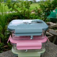 Hộp Cơm 3 Ngăn Kèm Muỗng Đũa Inox - Chịu Nhiệt, Chống Tràn, Có Giá Để Điện Thoại - Mang Cơm Văn Phòng