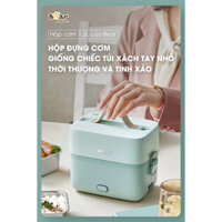 Hộp cơm Bear 2 ngăn SB-HC12L khóa kín, chống tràn | Bản Quốc tế