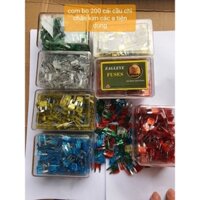 hộp com bo 200 chiếc cầu  chì xe chân kim các số 10a , 15a, 20a,25a, 30a