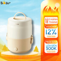 Hộp cơm cắm điện 2 Tầng 1.5L đa năng Bear DFH-C15G5, 270W, Hâm/ Hấp/ Nấu cơm văn phòng, BH 18 tháng