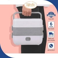 Hộp cơm cắm điện 2 tầng 4 ngăn inox giữ nhiệt hâm đóng và tự nấu chín thức ăn, Cà Men Đựng Cơm Đi Làm.